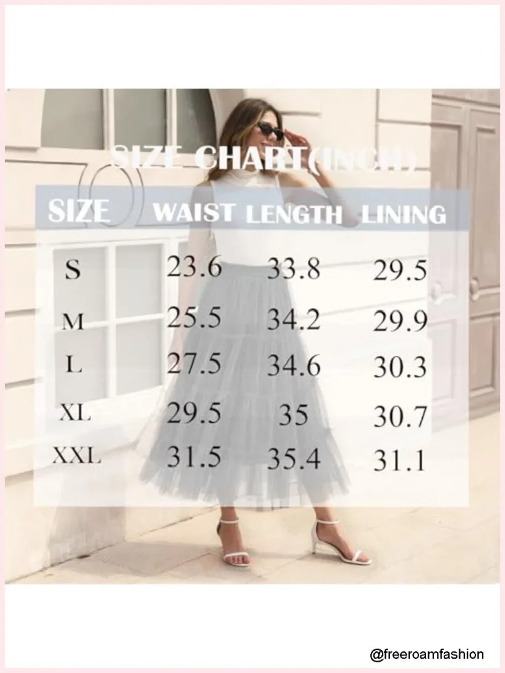Layered Tulle Midi Skirt A-Line Elastic Waist Tutu Skirt Fairy Ruffle